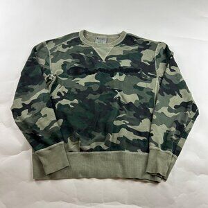 Champion Green Camo Pullover Sweatshirt M